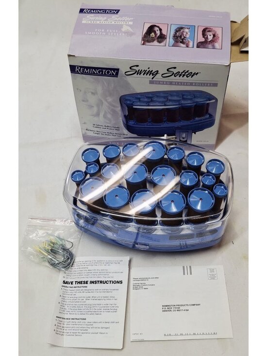 Remington Swing Setter Jumbo Heated Rollers Model VH-20 With Clips & Instruction main image 9